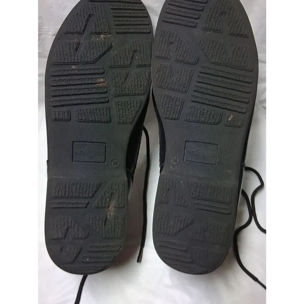 Earth Shoe Men's Black Casual Lace-Up Shoes Size 14 Preowned